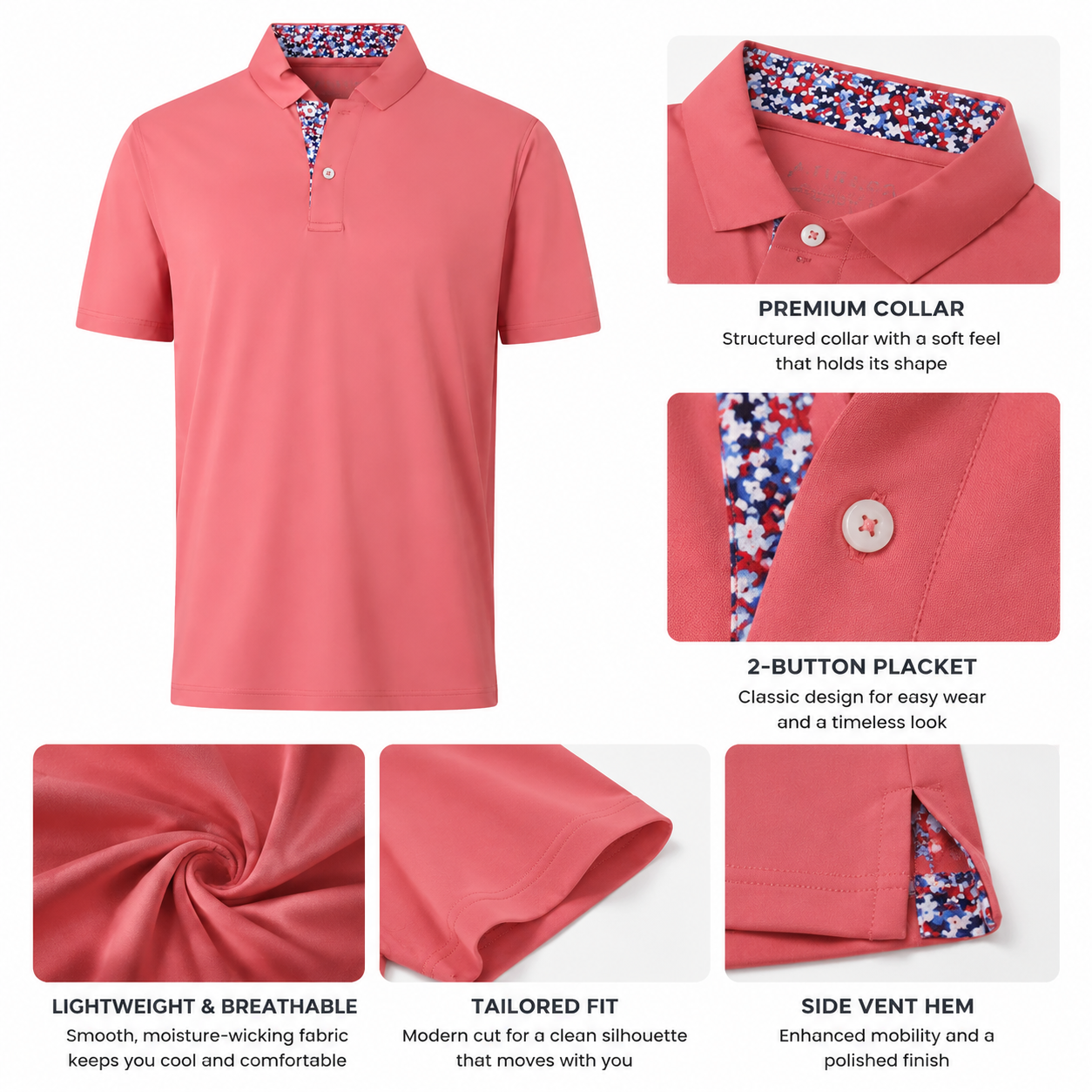 Men’s Quick-Dry Henley Shirt – Versatile Style for Every Occasion