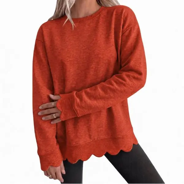 Women's Fashion Casual Knit Vintage-Inspired Round Neck Oversized Tunic