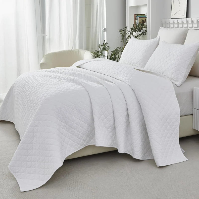 Quilt Bedding Set-Diamond Pattern Modern