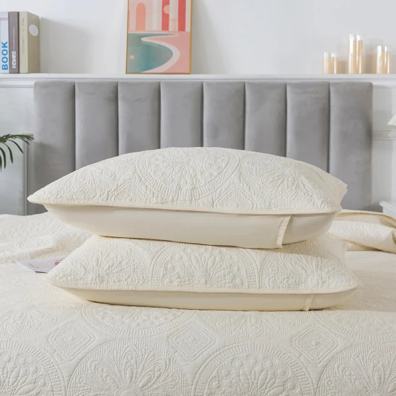 Quilt Bedding Set-Geometric Pattern Boho