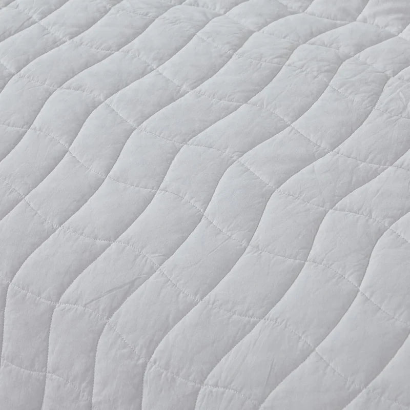 Quilt Bedding Set-Modern Simple White