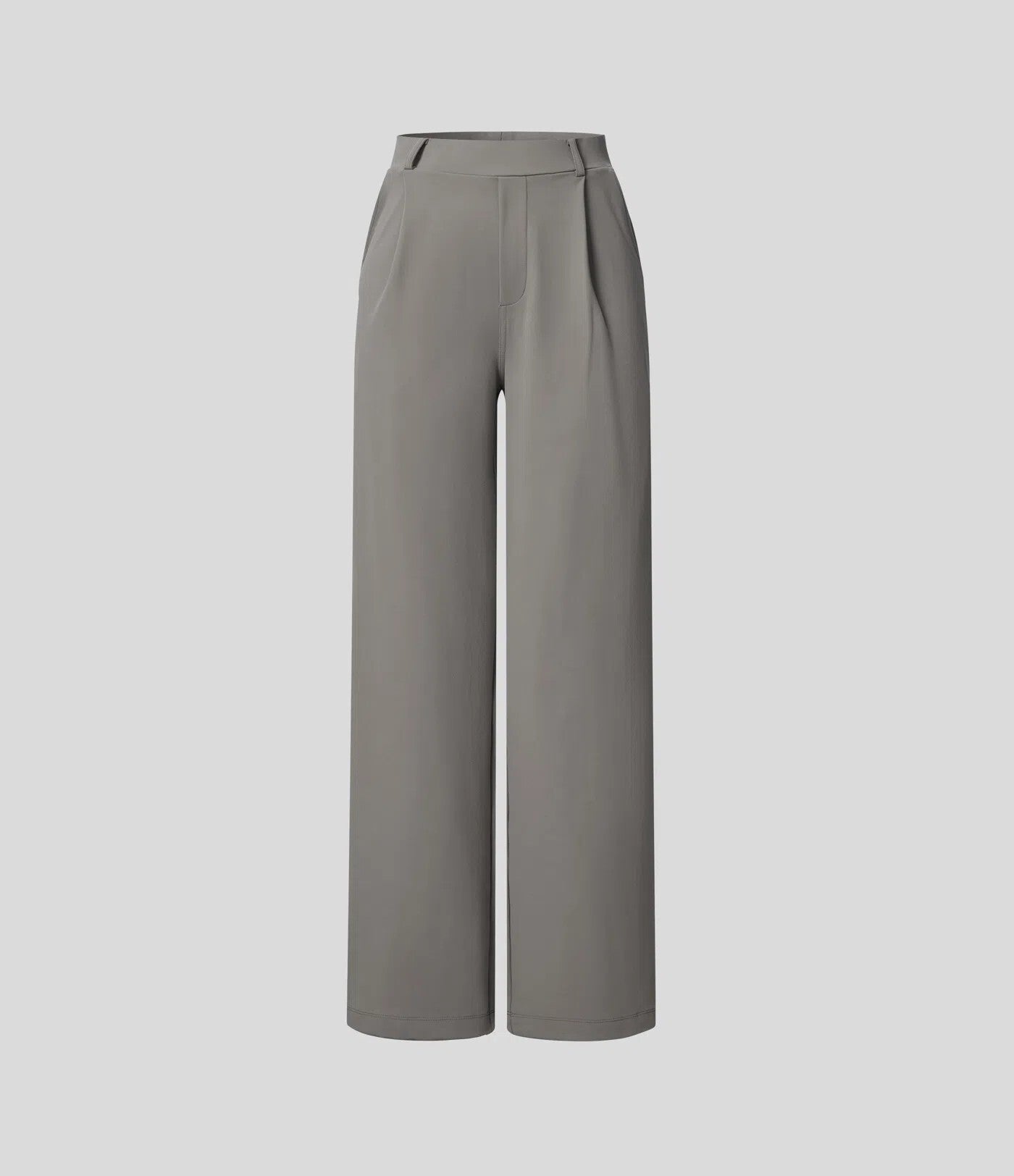 High Waisted Side Pocket Straight Leg Work Pants
