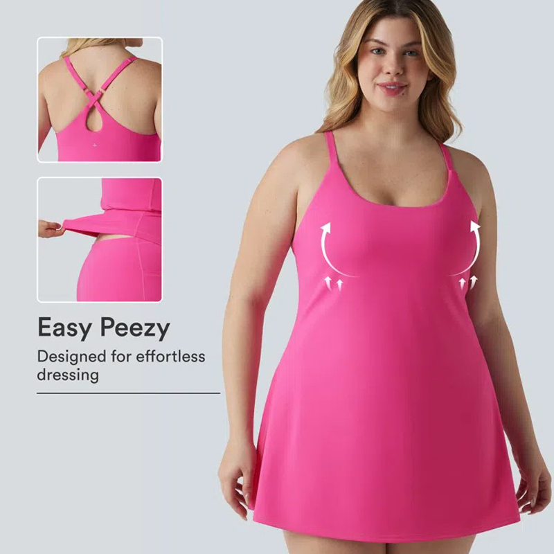 🔥Last day promotion✨Plush Backless Active Dress-Easy Peezy Edition