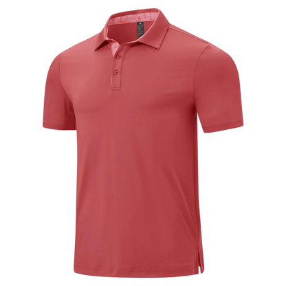 💝💝Men's Classic Polo Shirts Contrast Collar Short Sleeve Casual Solid Stylish and Printed Polo