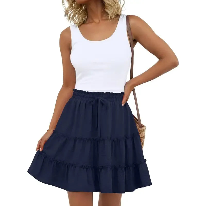 Women's Bohemian Style Midi Skirt.