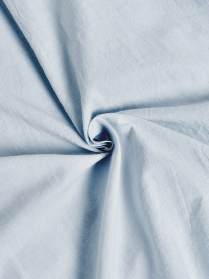 100% Cotton Gray Blue Midi Dress