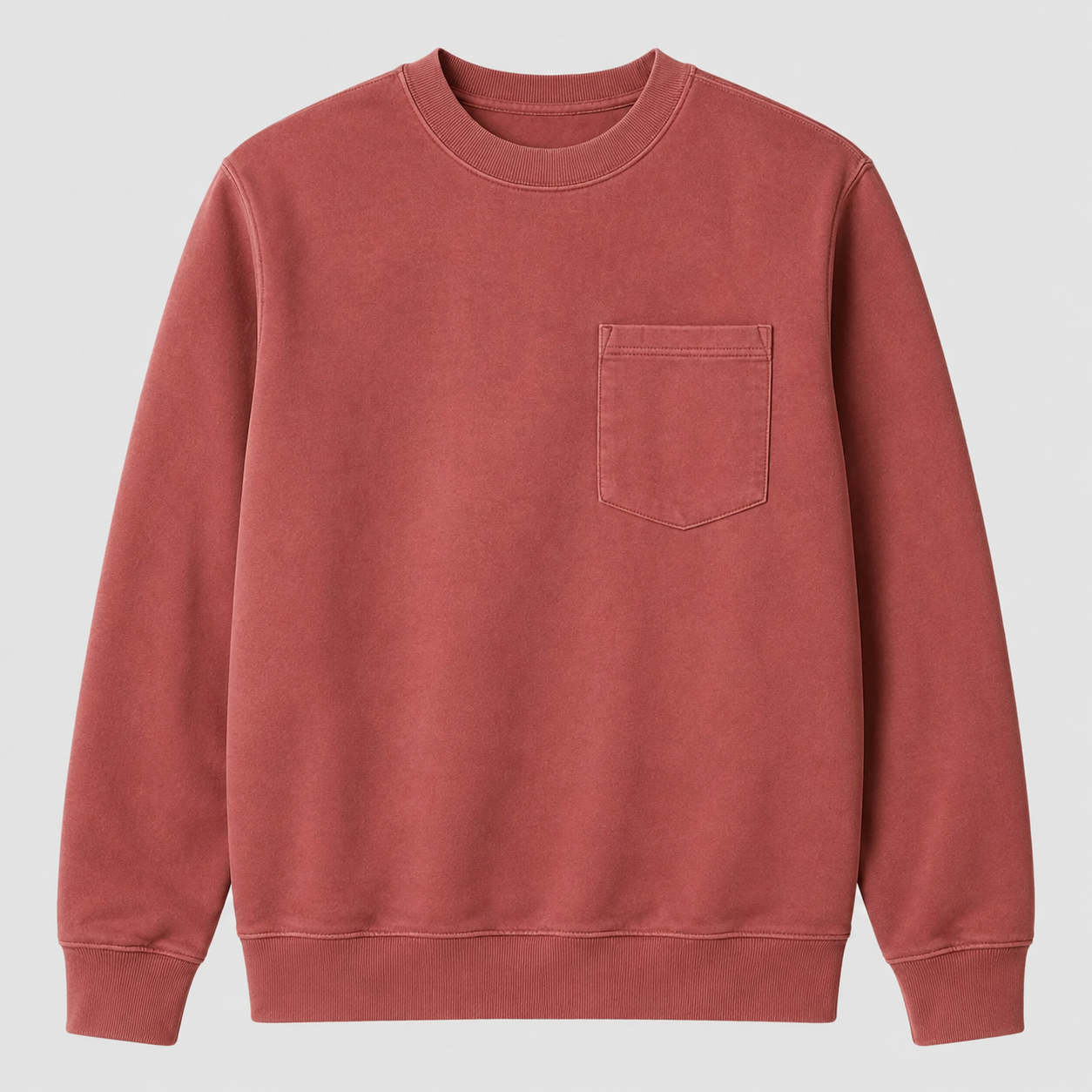 【LAST DAY SALE】Vintage Washed Unisex Pocket Crewneck Sweatshirt