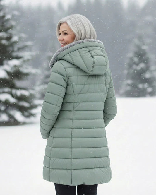 CLEARANCE SALE – Fleece-Lined Quilted Winter Coat