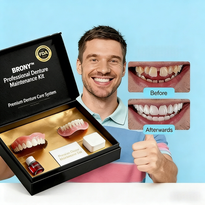 🔥🔥🔥Ends Today: 70% OFF!🦷BRONY™ Custom-Fit Full Functional Dentures Make you more confident