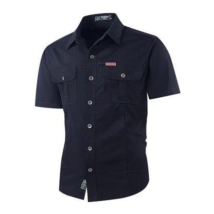 Men's Casual Short-Sleeve Utility Shirt