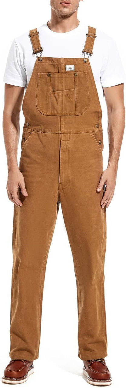 🔥CLEARANCE SALE🔥Men's Heavy-Duty Denim Bib Overalls – Adjustable Straps & Utility Pockets