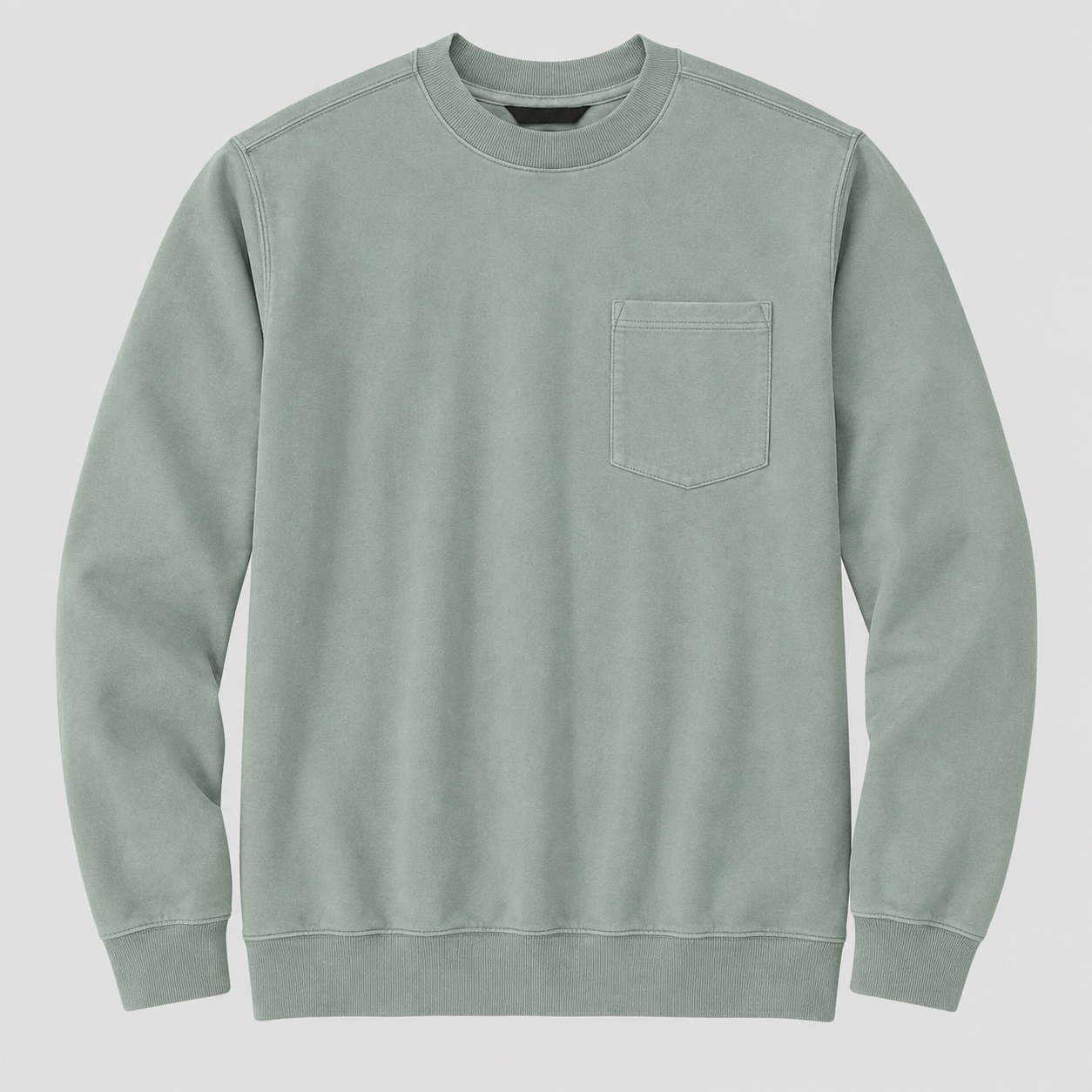 【LAST DAY SALE】Vintage Washed Unisex Pocket Crewneck Sweatshirt