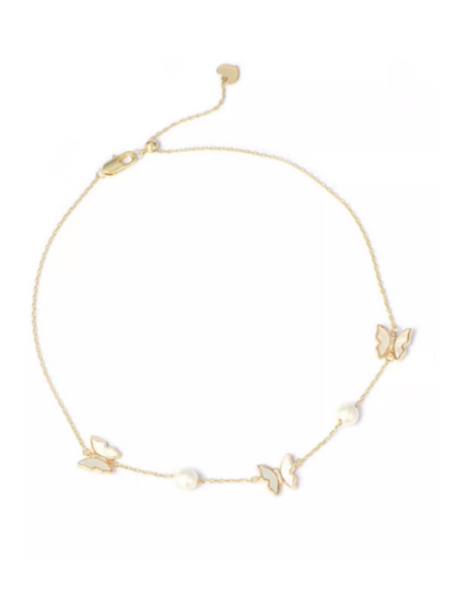 Forest Butterfly Pearl Neckless