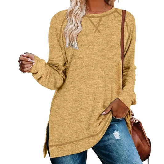 🌟Women's Casual Loose-Fit Basic Tunic Top