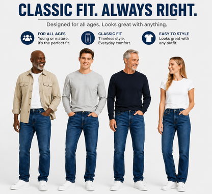 🔥Limited-Time Promotion-Flex Stretch Slim Straight Jeans