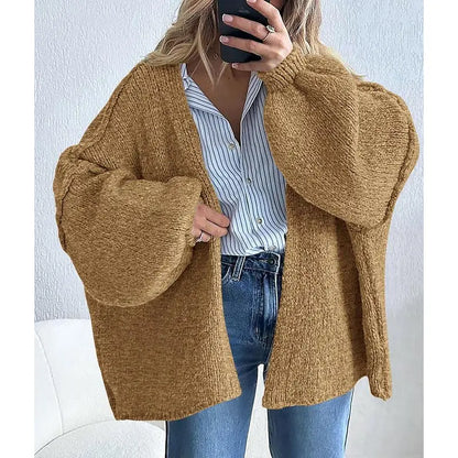 Women's Oversized Cardigan Sweater - Lightweight Knit