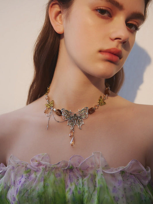 Enchanted Butterfly Garden Necklace