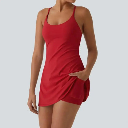 😍Promotion Day💥Backless Sleeveless Dresses With Pockets💝