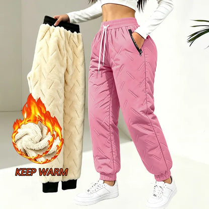 Women’s Winter Fleece-Lined Thick Casual Pants
