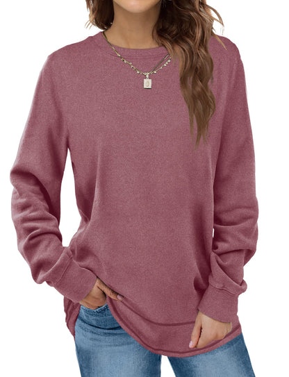 Women Crewneck Long Sleeve Shirts