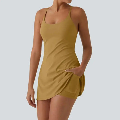 😍Promotion Day💥Backless Sleeveless Dresses With Pockets💝