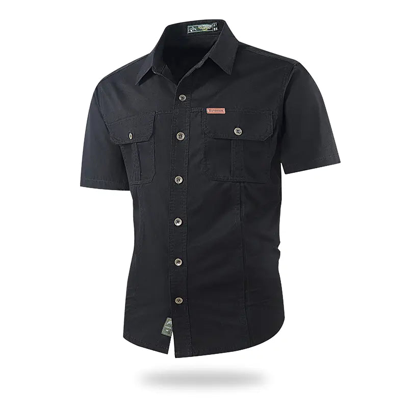 Men's Casual Short-Sleeve Utility Shirt