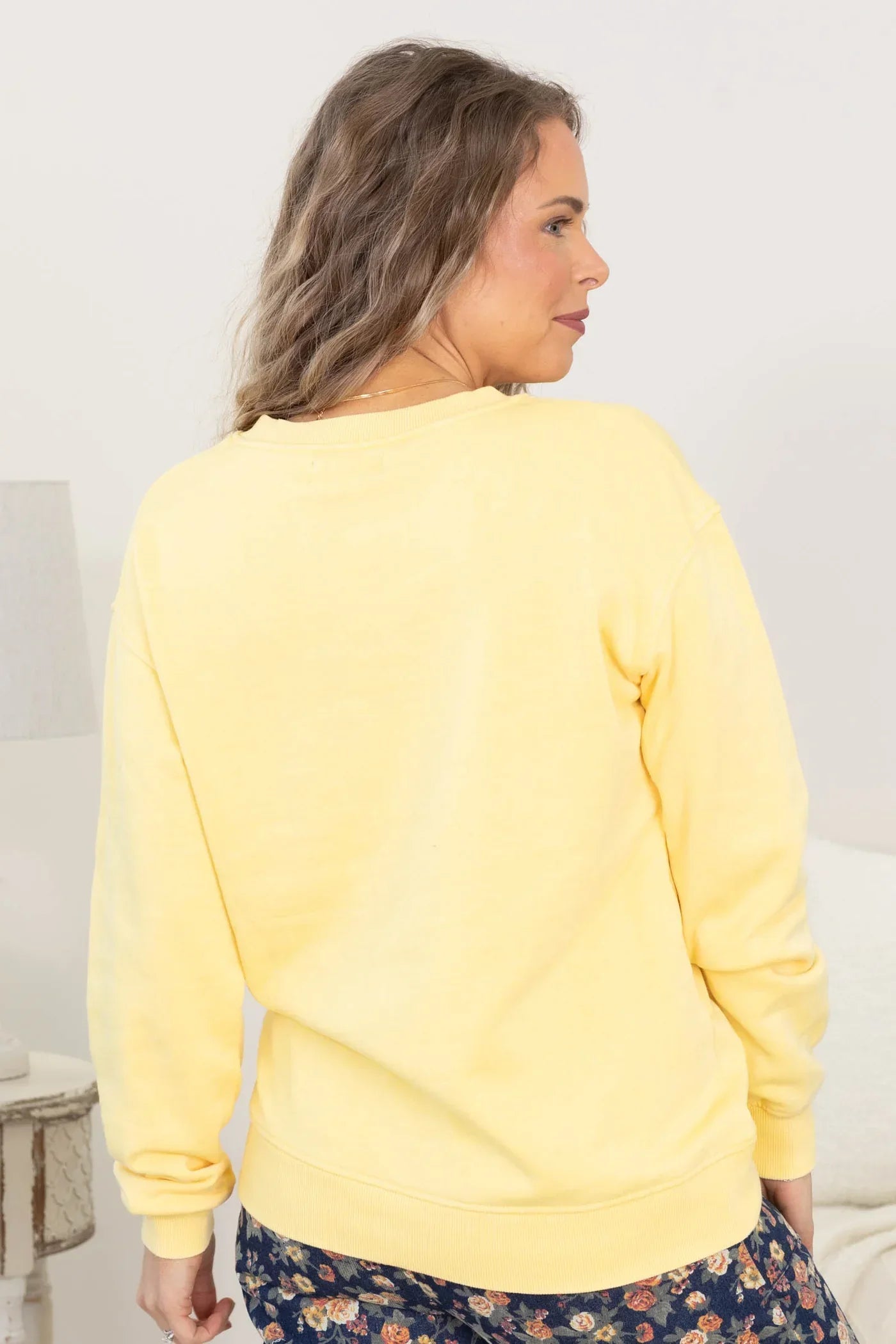 Pigment-Dyed Cozy Campfire V-Neck Sweatshirt