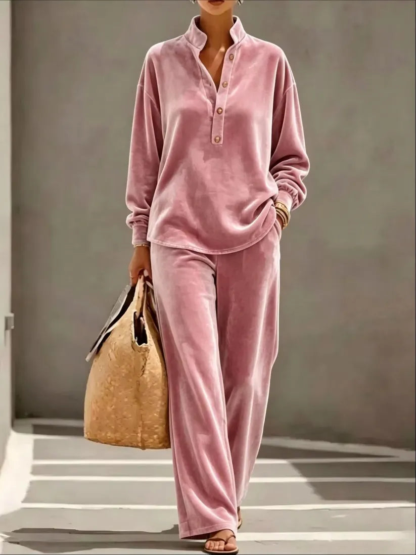🔥 Loose And Cozy Velvet top And Pants