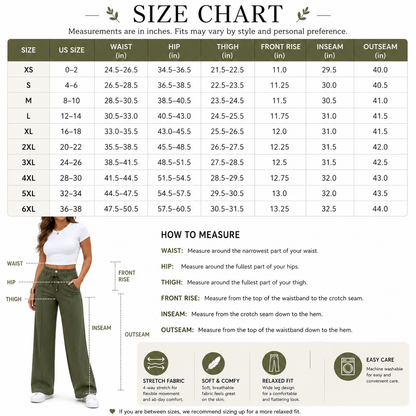 💥Last Day Promotion💥New Summer Drawstring High Waist Wide Leg Pants