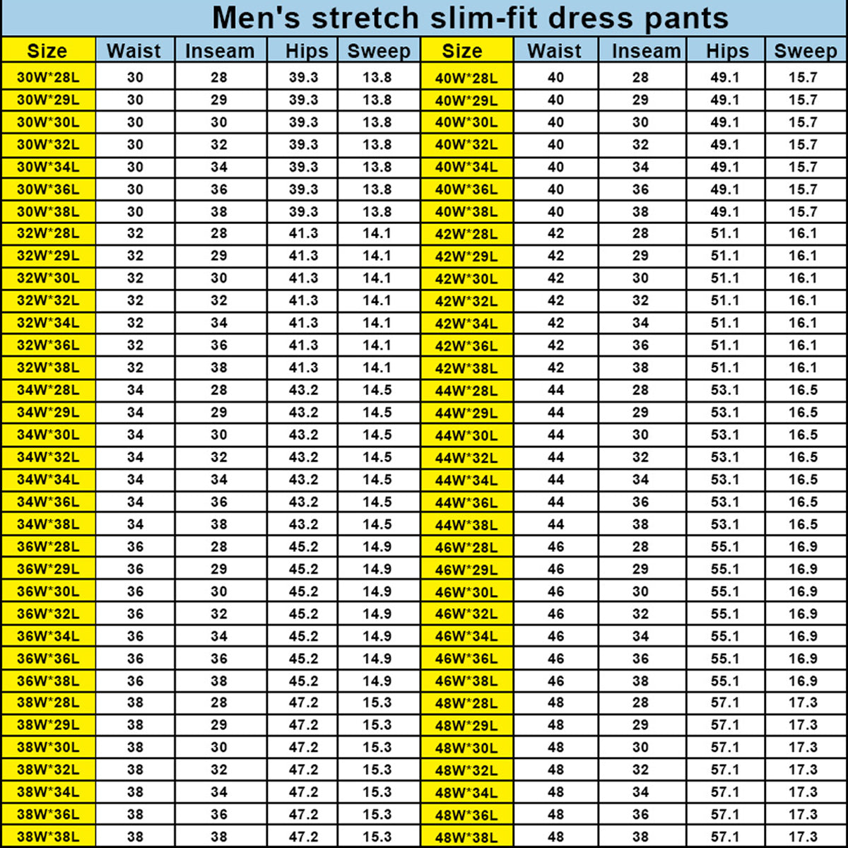 Men's Slim Fit Stretch Golf Pants