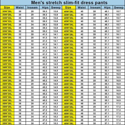 Men's Slim Fit Stretch Golf Pants