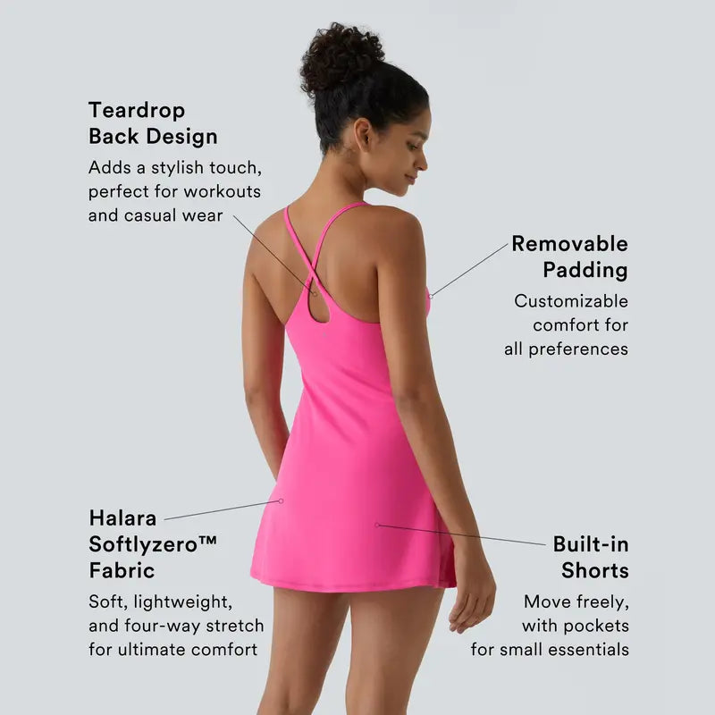 🔥Last day promotion✨Plush Backless Active Dress-Easy Peezy Edition