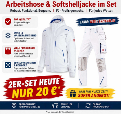 Offizieller Markenshop-Softshelljacke x Bundhose Set