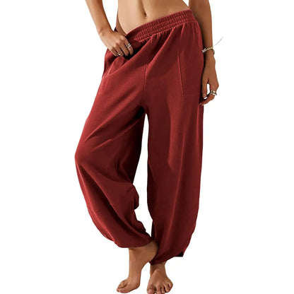 [LAST DAY SALE]Women's Solid Straight Leg Corduroy Bottoms