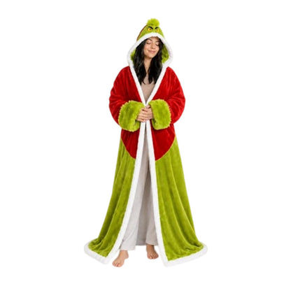 🔥Wearable Heated Blanket with Foot Pocket Sherpa🔥Overheat Protection & Auto Shut-Off