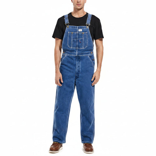 🔥Last Day Promotion🔥Men's Denim Bib Overalls,  Workwear with Adjustable Straps and Convenient Tool Pockets