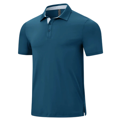 💝💝Men's Classic Polo Shirts Contrast Collar Short Sleeve Casual Solid Stylish and Printed Polo