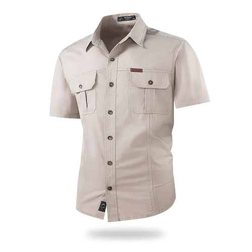 Men's Casual Short-Sleeve Utility Shirt