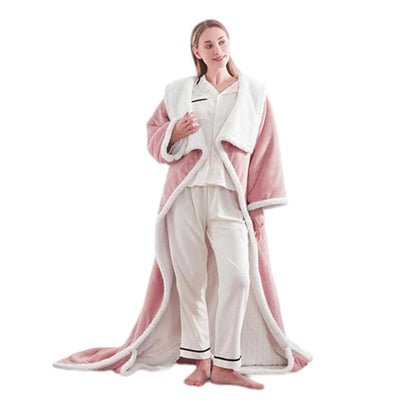 🔥Wearable Heated Blanket with Foot Pocket Sherpa🔥Overheat Protection & Auto Shut-Off