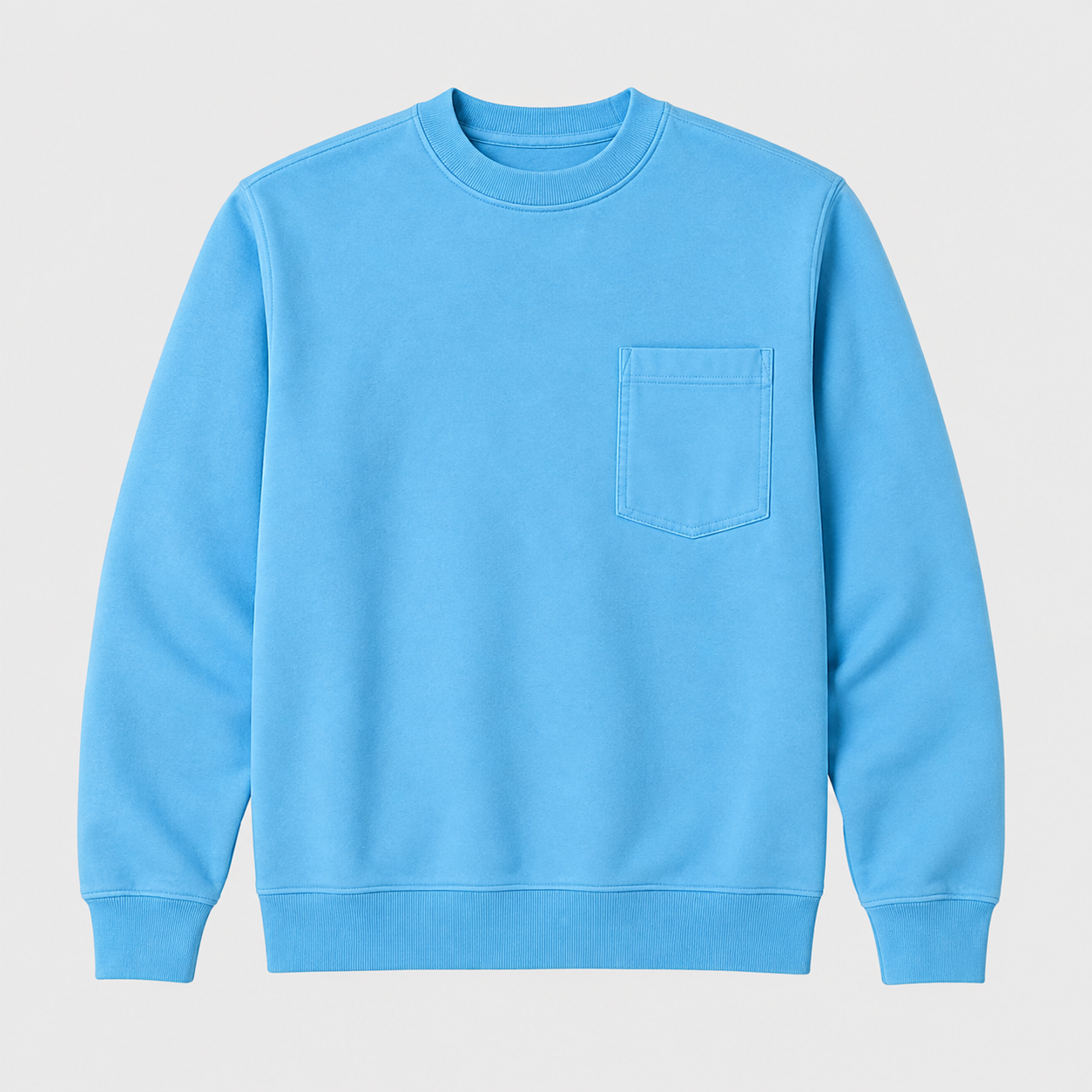 【LAST DAY SALE】Vintage Washed Unisex Pocket Crewneck Sweatshirt