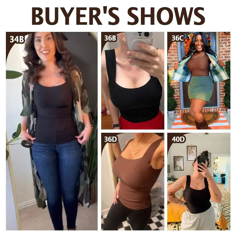 Built-In Comfort Bra Tank Top 🎉