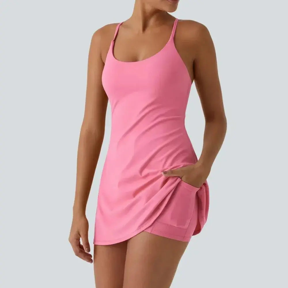 😍Promotion Day💥Backless Sleeveless Dresses With Pockets💝