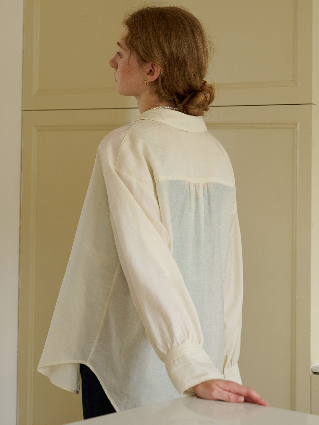 Casual All-match Side Slit Shirt