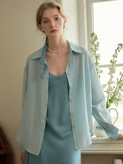 Casual All-match Side Slit Shirt