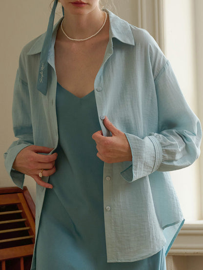 Casual All-match Side Slit Shirt