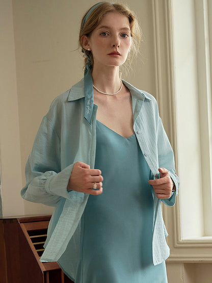 Casual All-match Side Slit Shirt