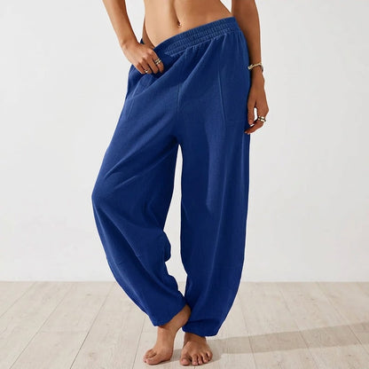 [LAST DAY SALE]Women's Solid Straight Leg Corduroy Bottoms