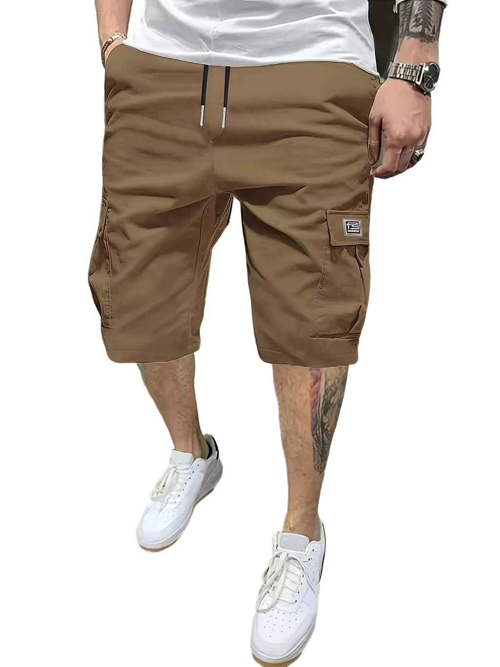 Men's lightweight summer cargo shorts