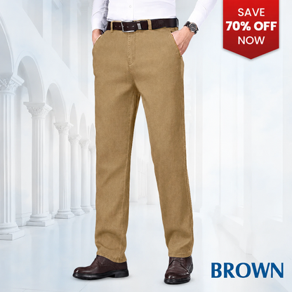 Men's Classic Straight Fit Stretch Jeans