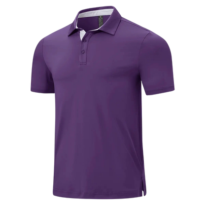 💝💝Men's Classic Polo Shirts Contrast Collar Short Sleeve Casual Solid Stylish and Printed Polo